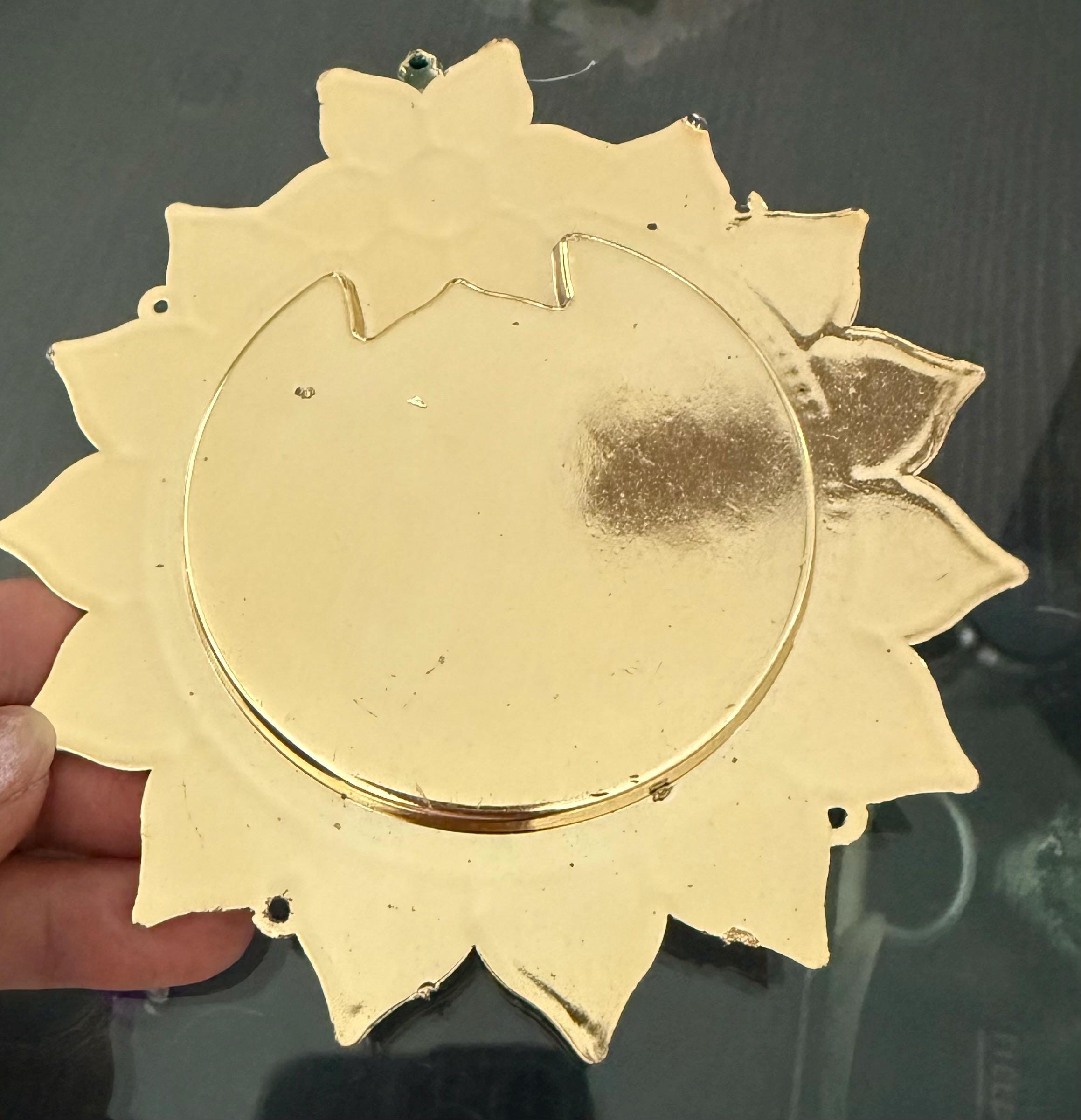 Ganpati HandmadeTea Light Plate: Acrylic Diwali Pooja Decor.