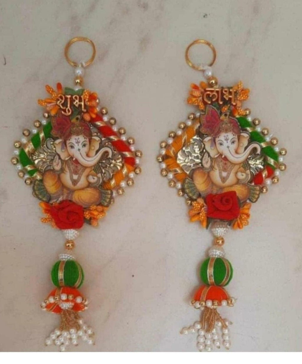 Ganesh Shubh-Labh Hanging: Indian Wedding Diwali Decor.