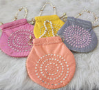 Handcrafted Moti Work Potli Bag: Indian Wedding Favor