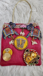 Diwali Potli Bag Set: Pooja, Housewarming Return Favors Pack of 5 Sets