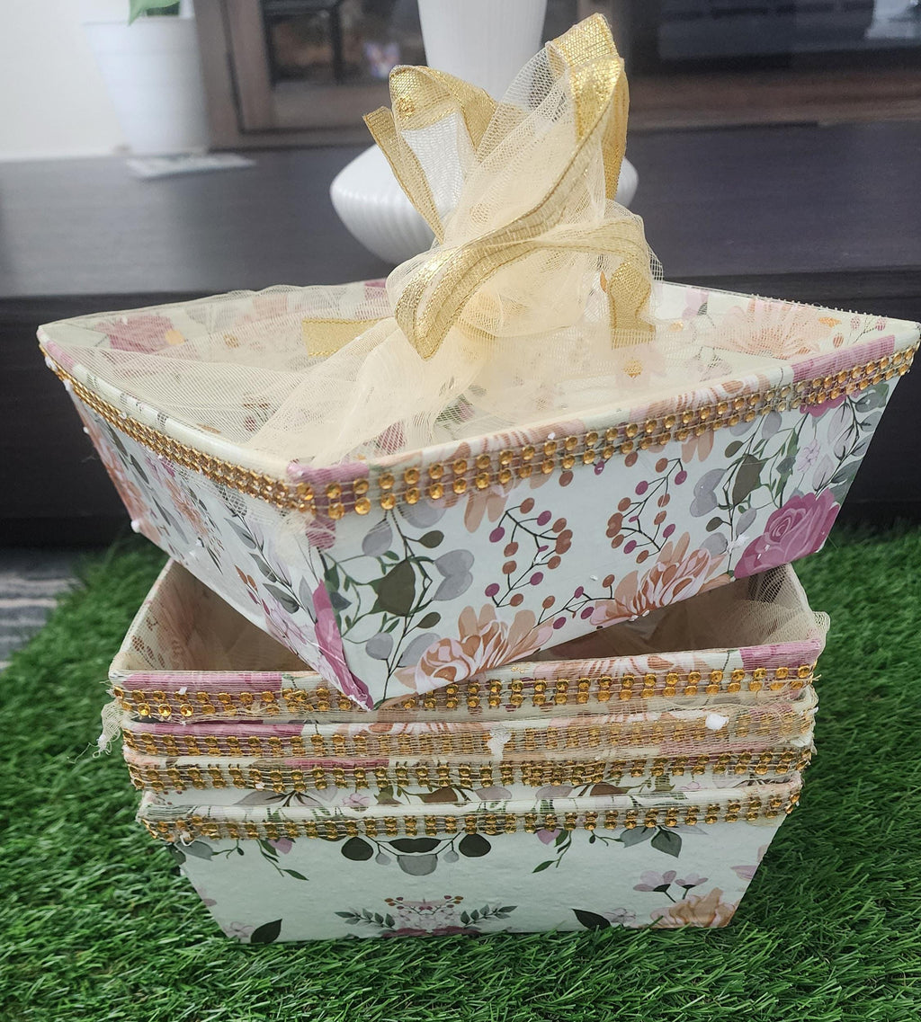 Handmade Cardboard Gift Basket: Wedding, Party Favor, Chocolate Hamper