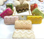 Indian Clutch Bag: Wedding Favor, Party Handbag.