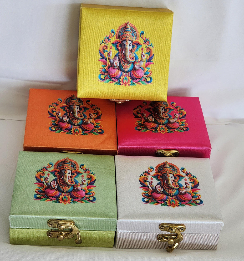 Ganesa Handmade Tea Light Holder: Diwali Wedding Favor, Pooja Decor.