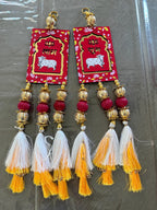 Handmade Shubh Labh Door Hanging: Diwali Indian Wedding Decor.
