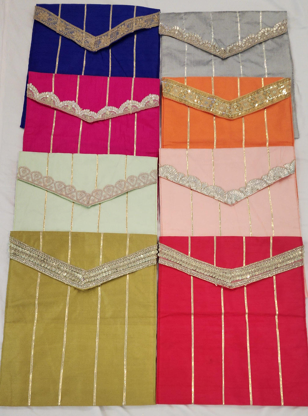 Gotta Patti Saree Cover: Indian Wedding Trousseau Bag (16x14 inches)