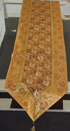 Silk Cheesecloth Table Runner: Bohemian Dining Decor - 14x79