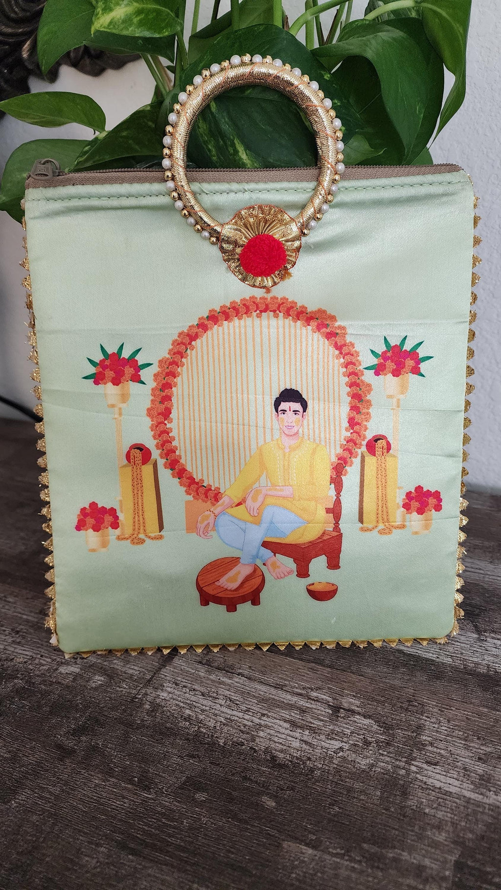 Silk Potli Favor Bags: Haldi Mehndi Wedding Return Gifts