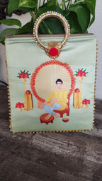 Silk Potli Favor Bags: Haldi Mehndi Wedding Return Gifts