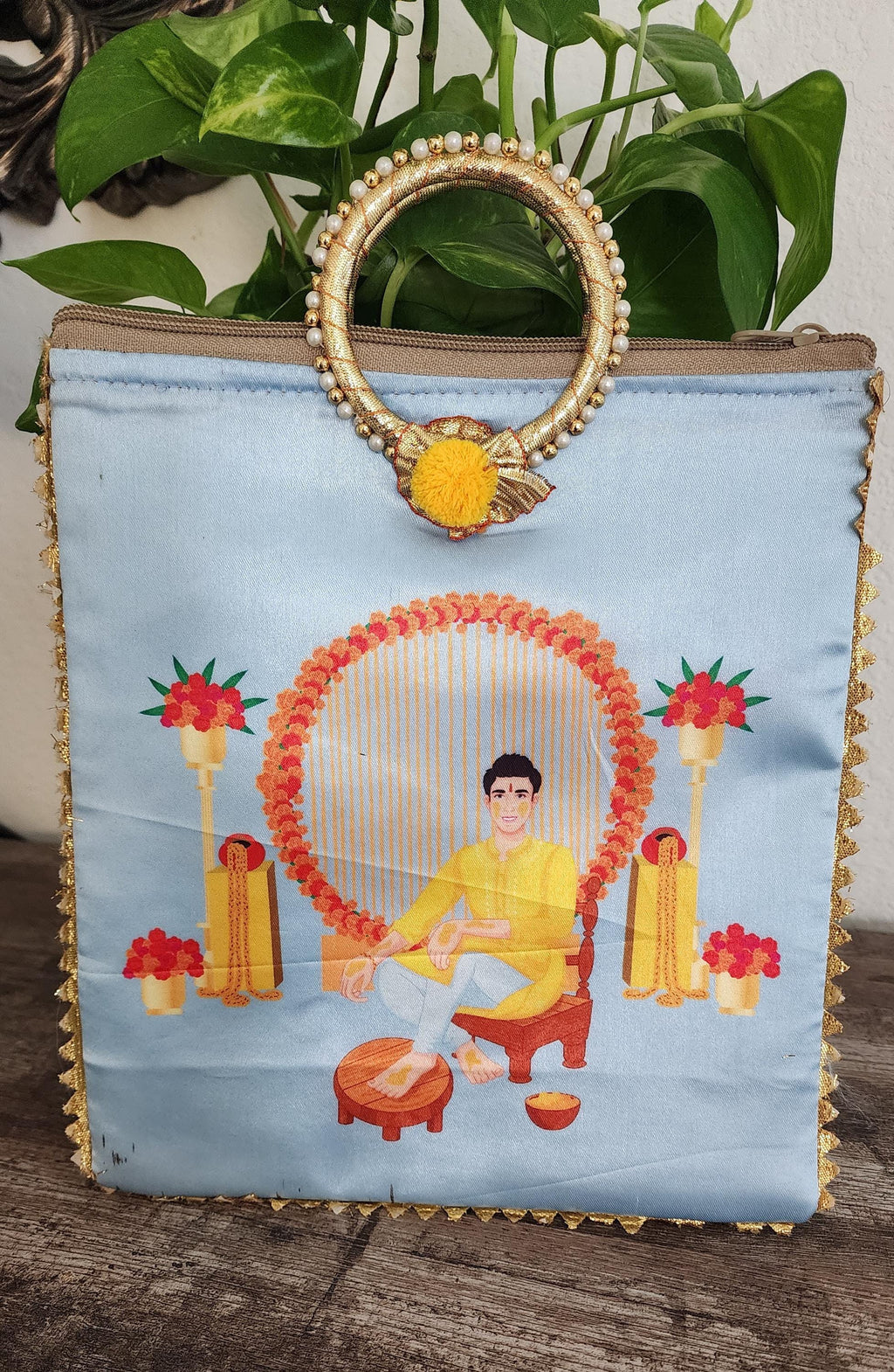 Silk Potli Favor Bags: Haldi Mehndi Wedding Return Gifts