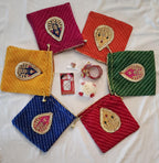 Lahariya Potli Bag Combo Set: Kundan Bangles, Jhumka Earrings - Wedding Favor