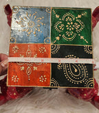 Handcrafted Wooden Elephant Trinket Box: Boho Indian Decor (5x5x5 inch)
