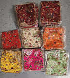 Embroidered Handmade Flower Potli Bag: Indian Wedding Favor, Henna Party Gift