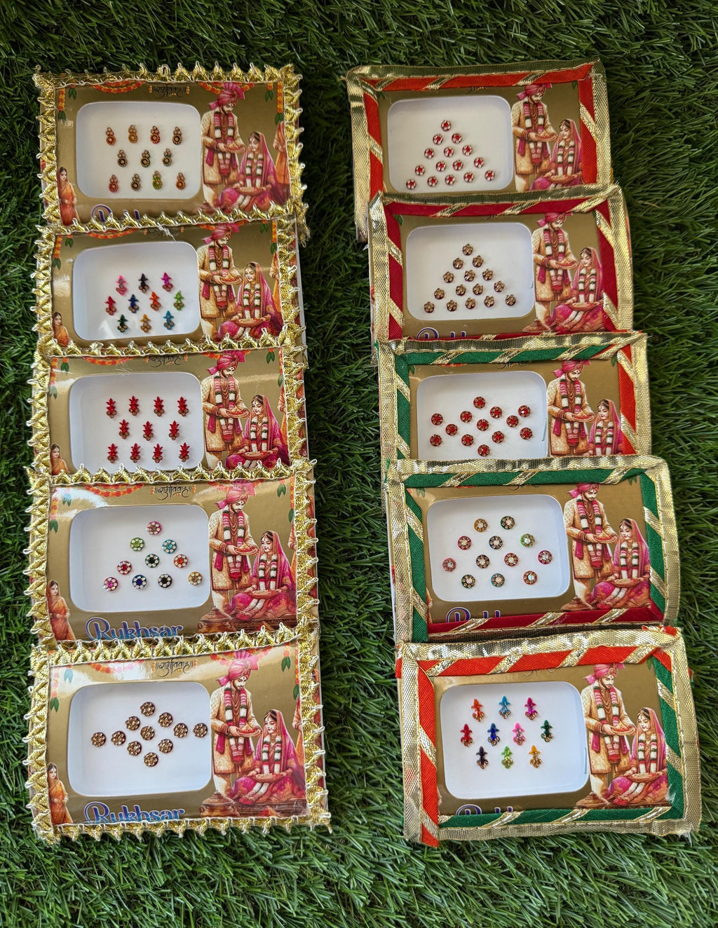 Decorative Bindi Card, Indian Wedding Favor, Shagun Gift