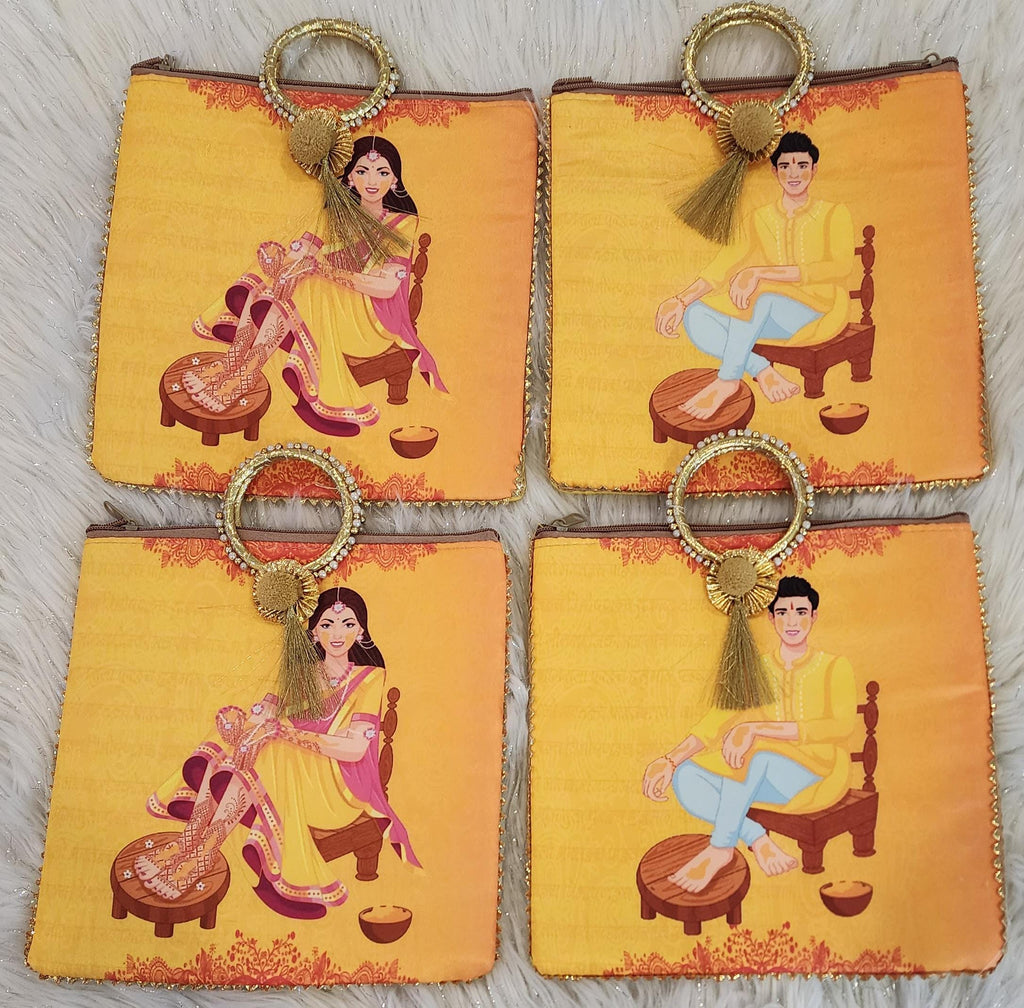 Silk Potli Bag: Haldi Mehndi Wedding Favor