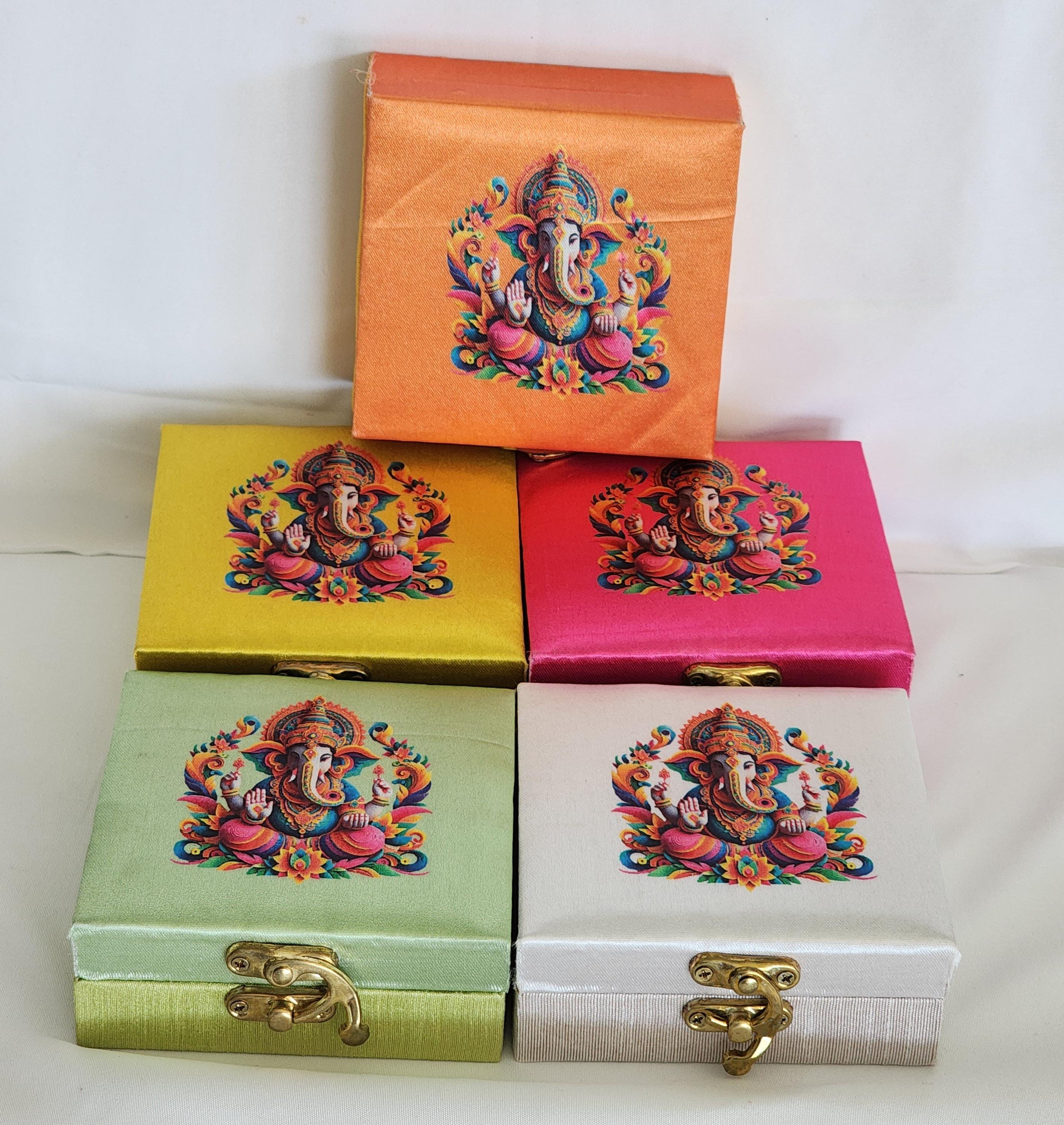 Ganesa Handmade Tea Light Holder: Diwali Wedding Favor, Pooja Decor.