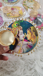 Handcrafted Ganesh, Krishna, Cow Tea Light Holder: Diwali Decor