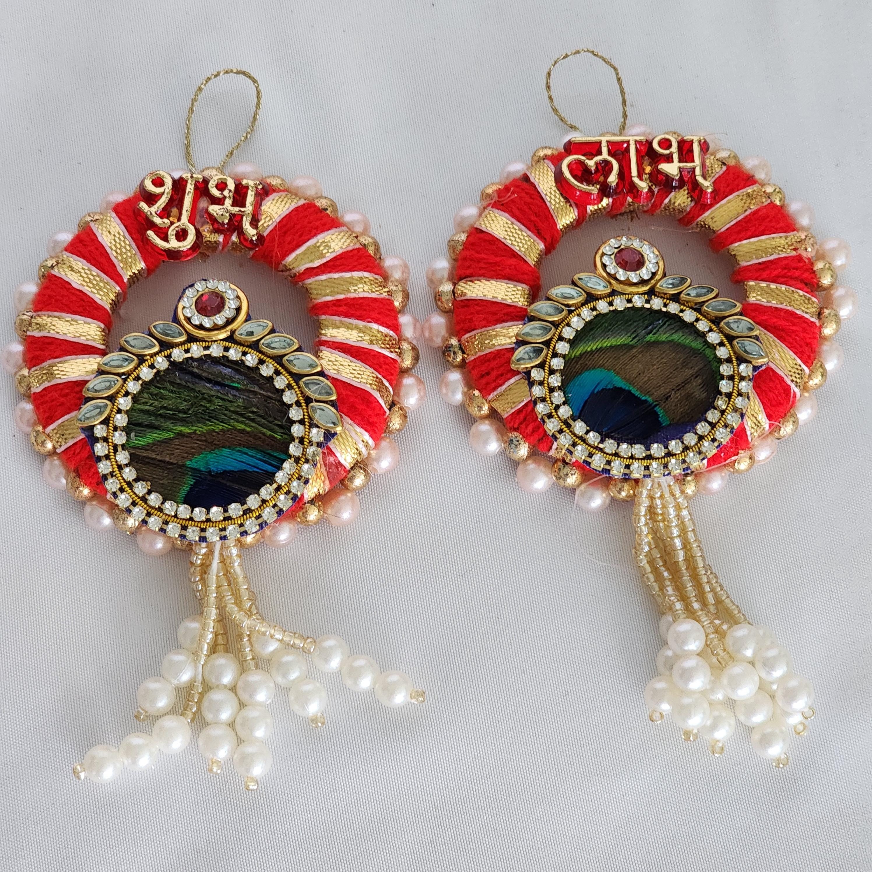 Shubh-Labh Hanging: Traditional Diwali Decoration, Mandir Decor.