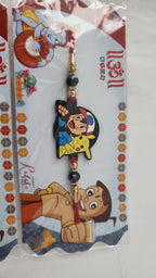 Handmade Kids Rakhi Set: Ribbon, Wood - Raksha Bandhan