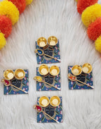 Handcrafted Shreenath ji Haldi Kumkum Holder: Pooja Return Gift