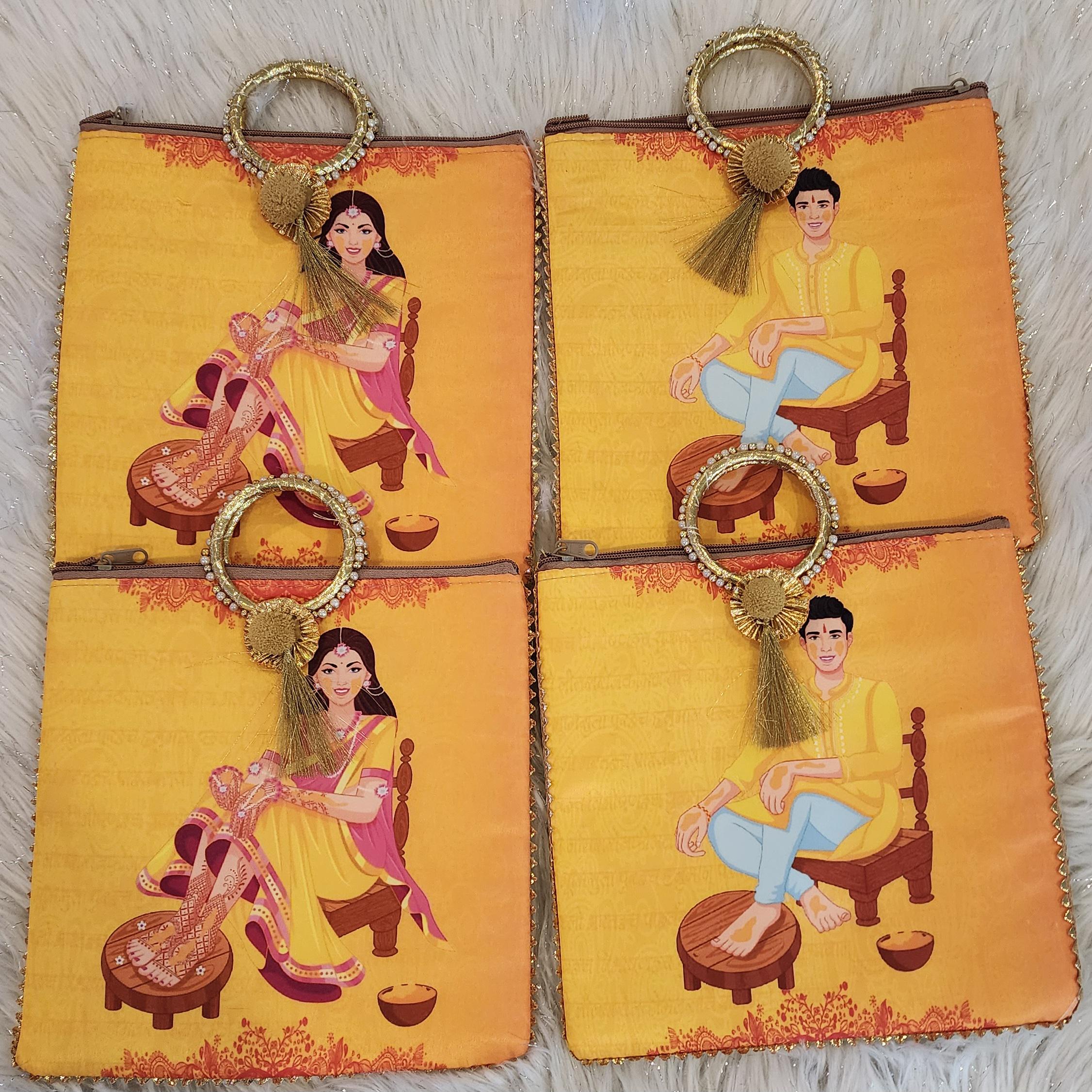 Silk Potli Bag: Haldi Mehndi Wedding Favor