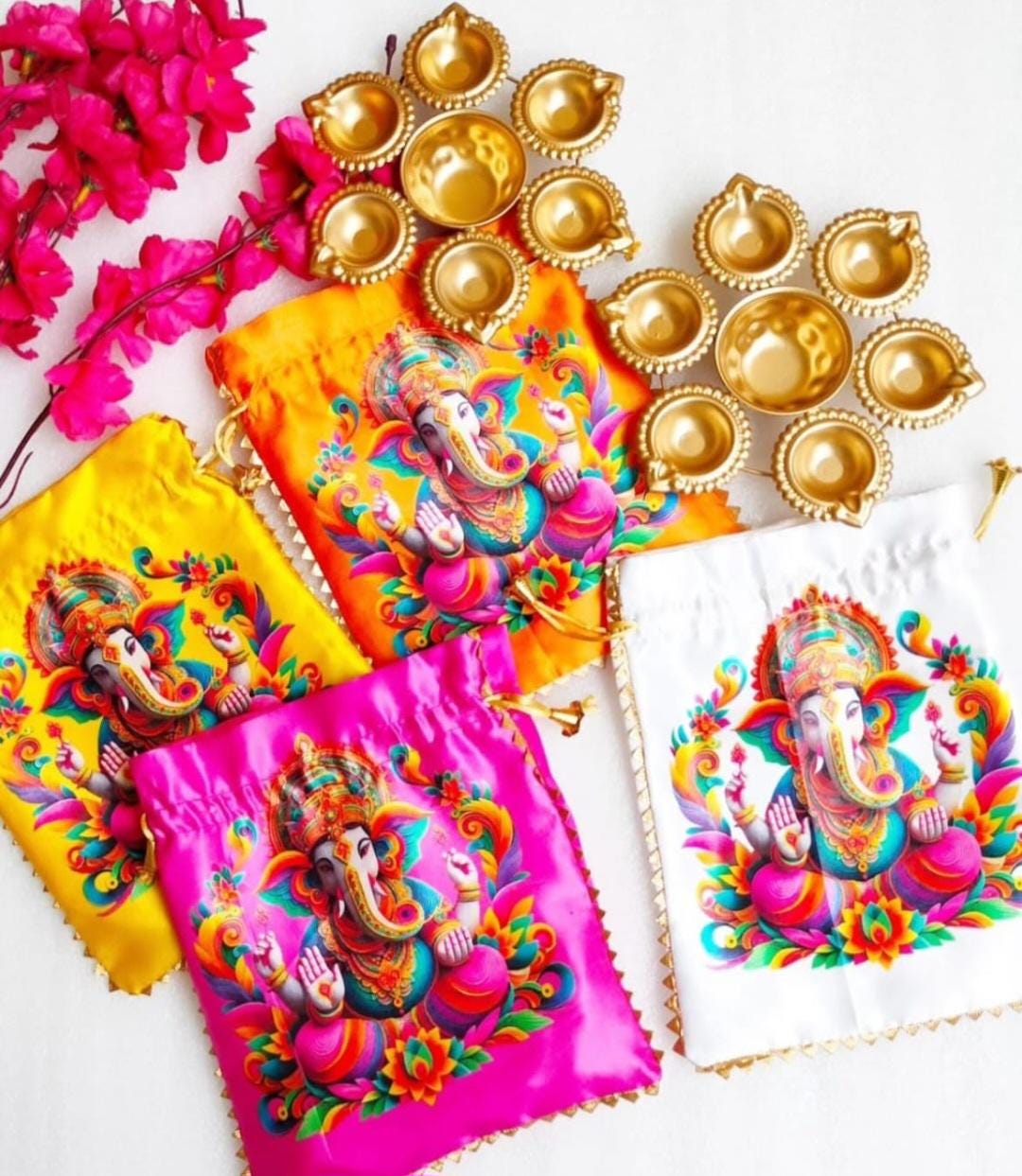 Metal Urli with Diyas: Diwali Housewarming Return Gift