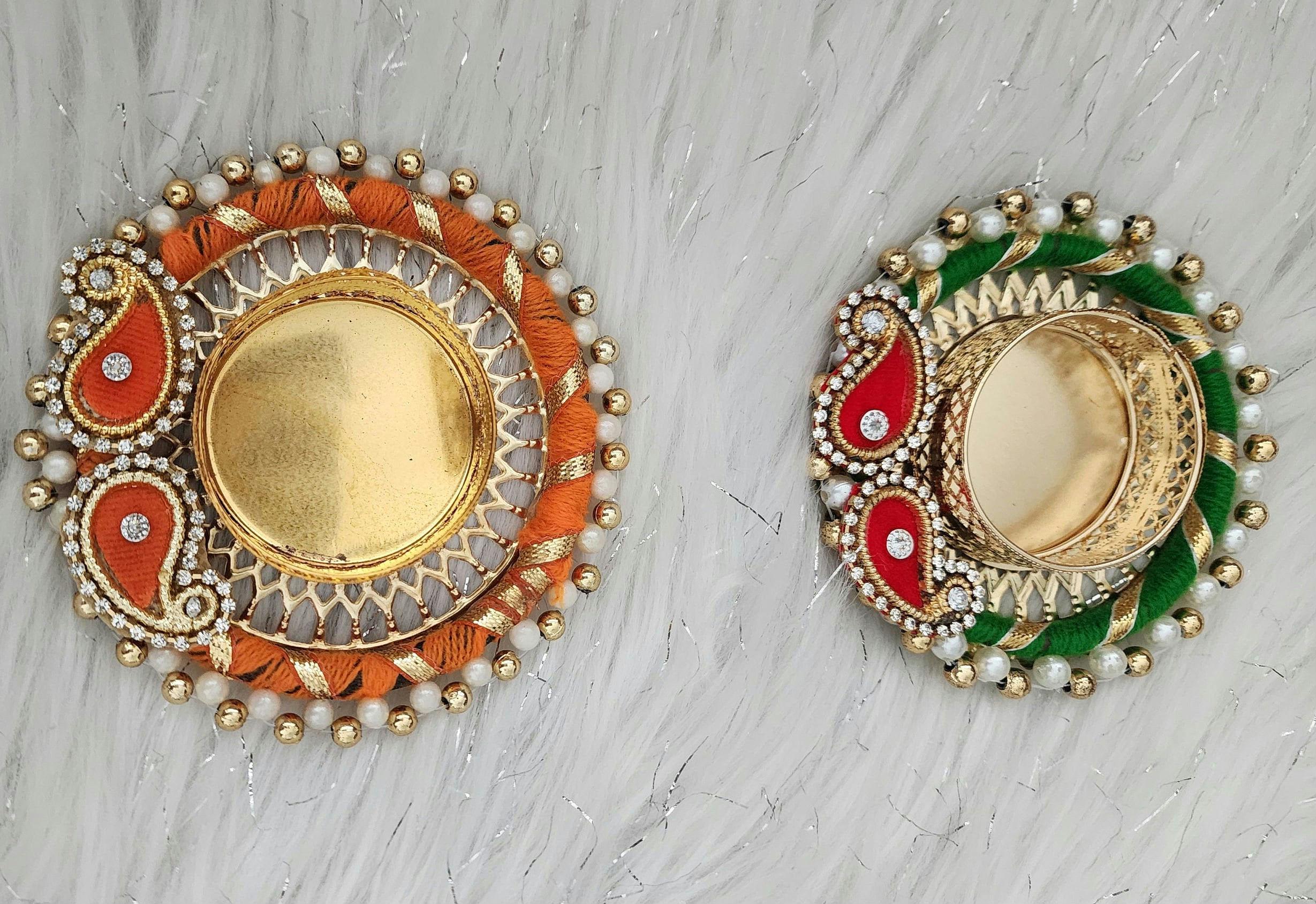 Handcrafted Multi Color Tea Light Holder: Diwali Home Decor