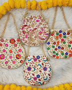Embroidered Potli Bags - Indian Wedding Favor Bags.