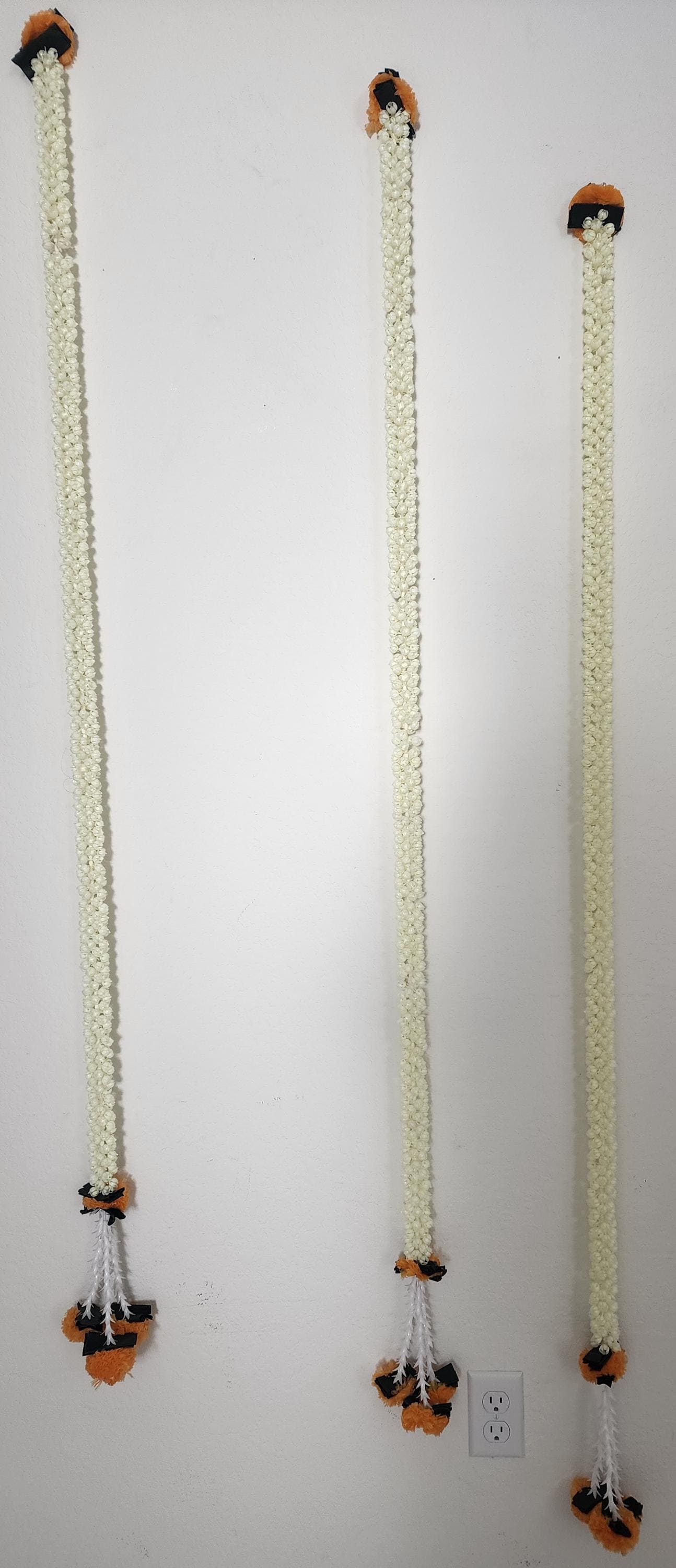 Mogra & Marigold Artificial Garland: Haldi Mehndi Diwali Decor (5 ft)