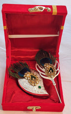 Handmade German Silver Haldi Kumkum Holder: Chopra Box, Puja Gift