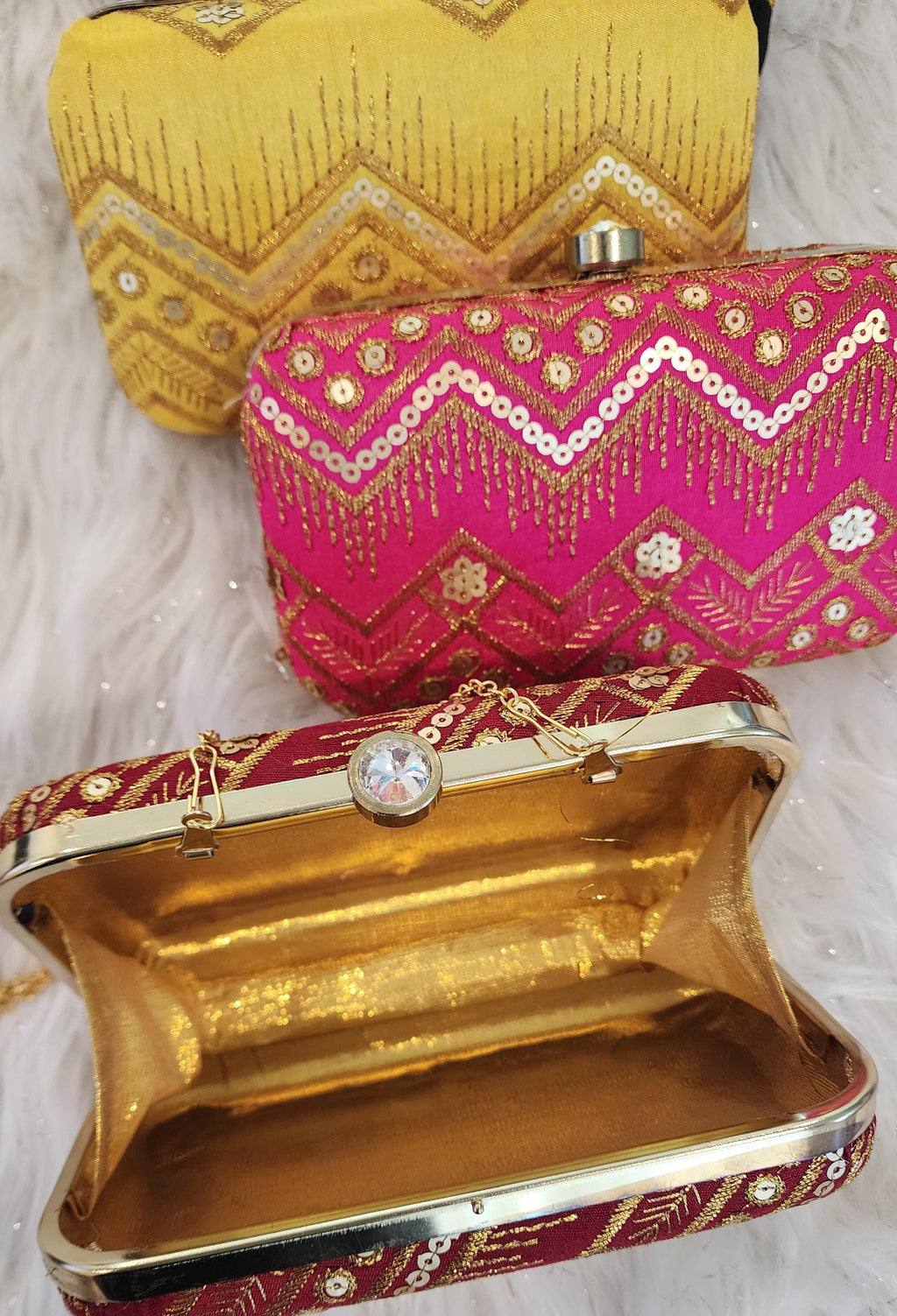 Indian Clutch Bag: Wedding Favor, Party Handbag.