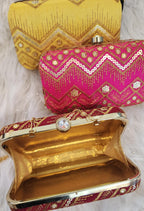 Indian Clutch Bag: Wedding Favor, Party Handbag.
