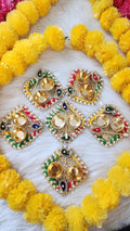 Handcrafted Haldi Kumkum Plate Set: Indian Pooja Return Gifts