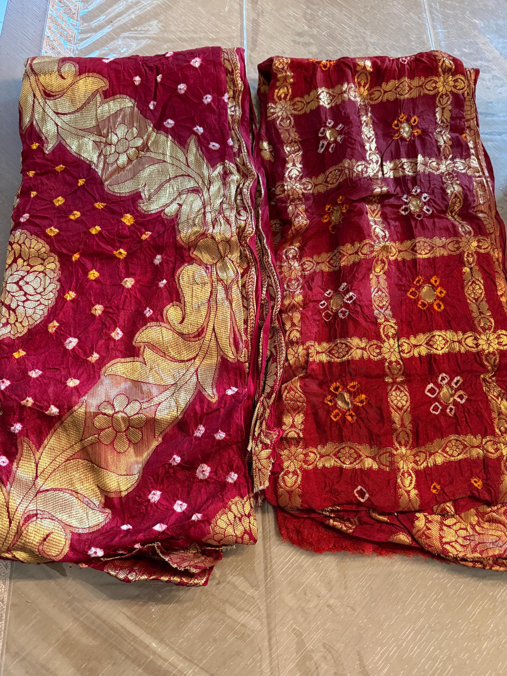 Hand Printed Jacquard Silk Dupatta: Banarsi Print Wedding Favor