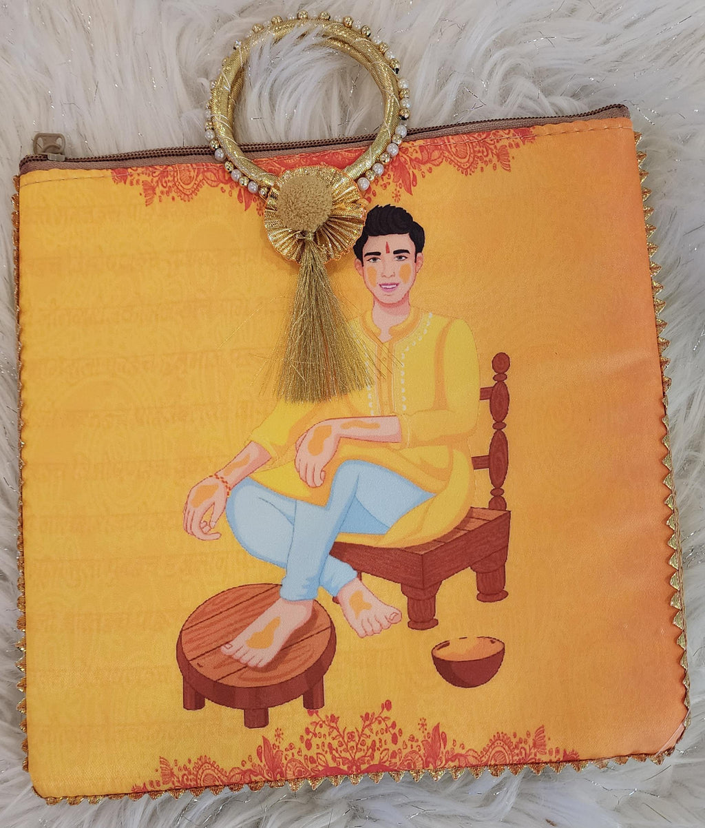 Silk Potli Bag: Haldi Mehndi Wedding Favor