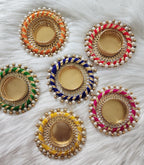 Elegant Tea Light Candle Holder: Diwali Gift, Home Decor, 3 inch.