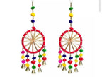 Indian Wedding Garland: Multicolor Pom Pom Gota Hanging