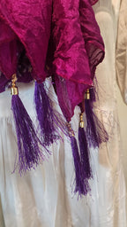 Bandhani Dupatta: Rajasthani Tie Dye Scarf with Tassels