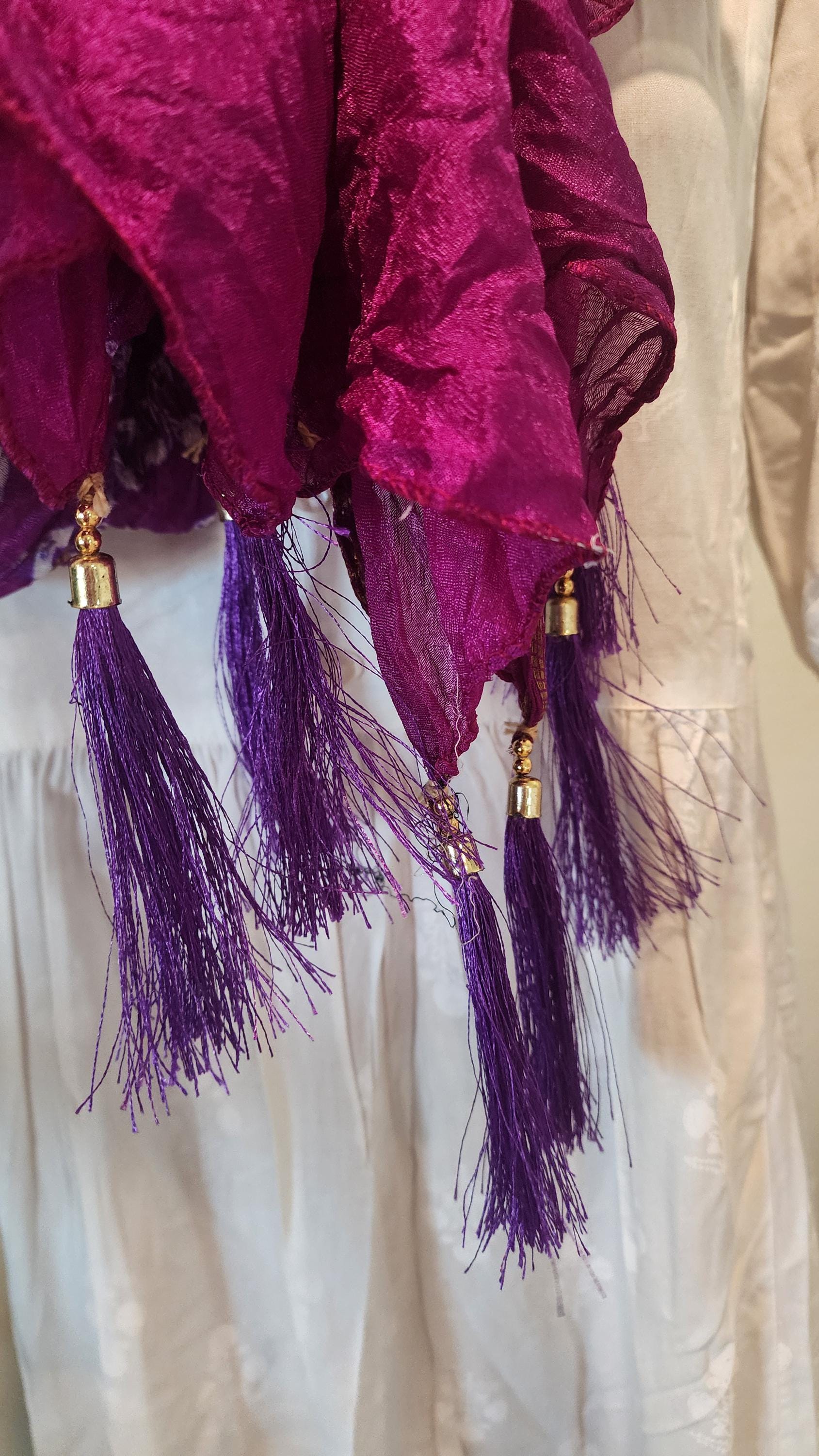 Bandhani Dupatta: Rajasthani Tie Dye Scarf with Tassels