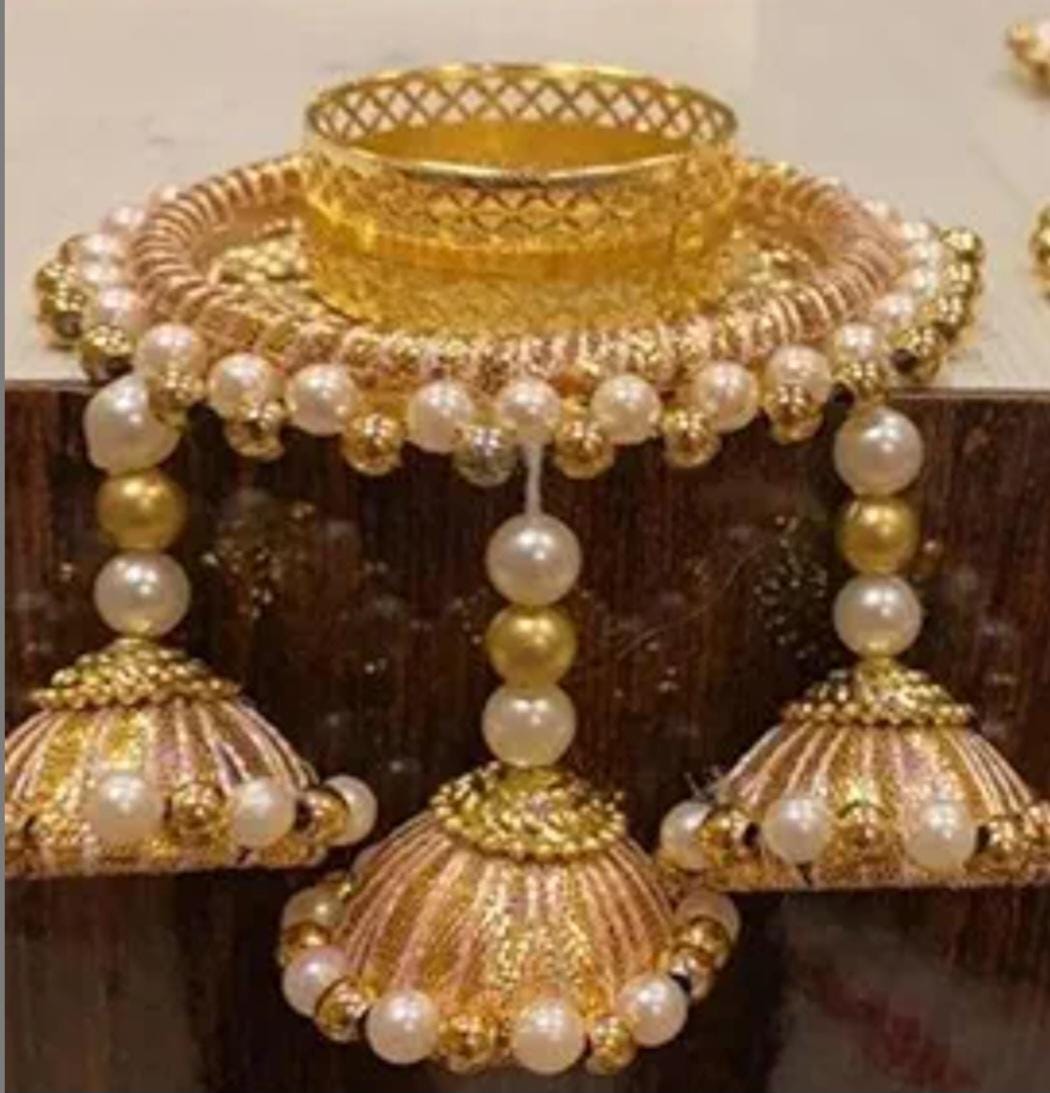 Golden Tea Light Holder: Diwali Pooja Wedding Favor Decor.