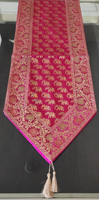 Silk Cheesecloth Table Runner: Bohemian Dining Decor - 14x75