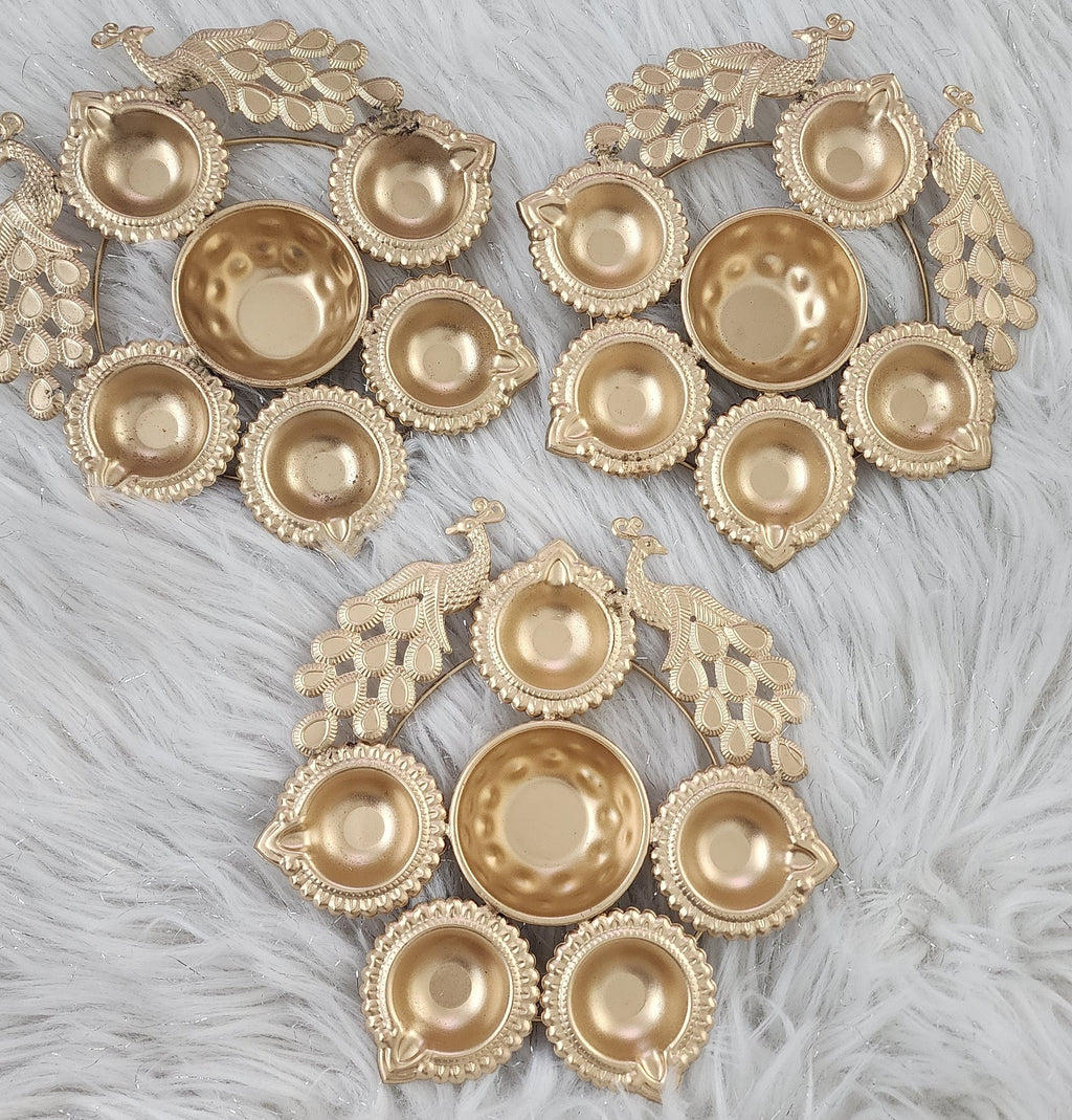 Metal Urli with Diyas: Diwali Housewarming Return Gift