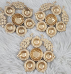 Metal Urli with Diyas: Diwali Housewarming Return Gift