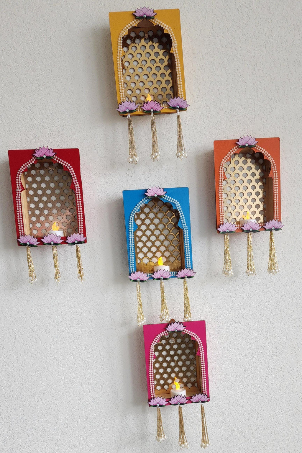 Handcrafted MDF Jharokha Hanging: Diwali Wedding Decor (8 x 5.5 inch)