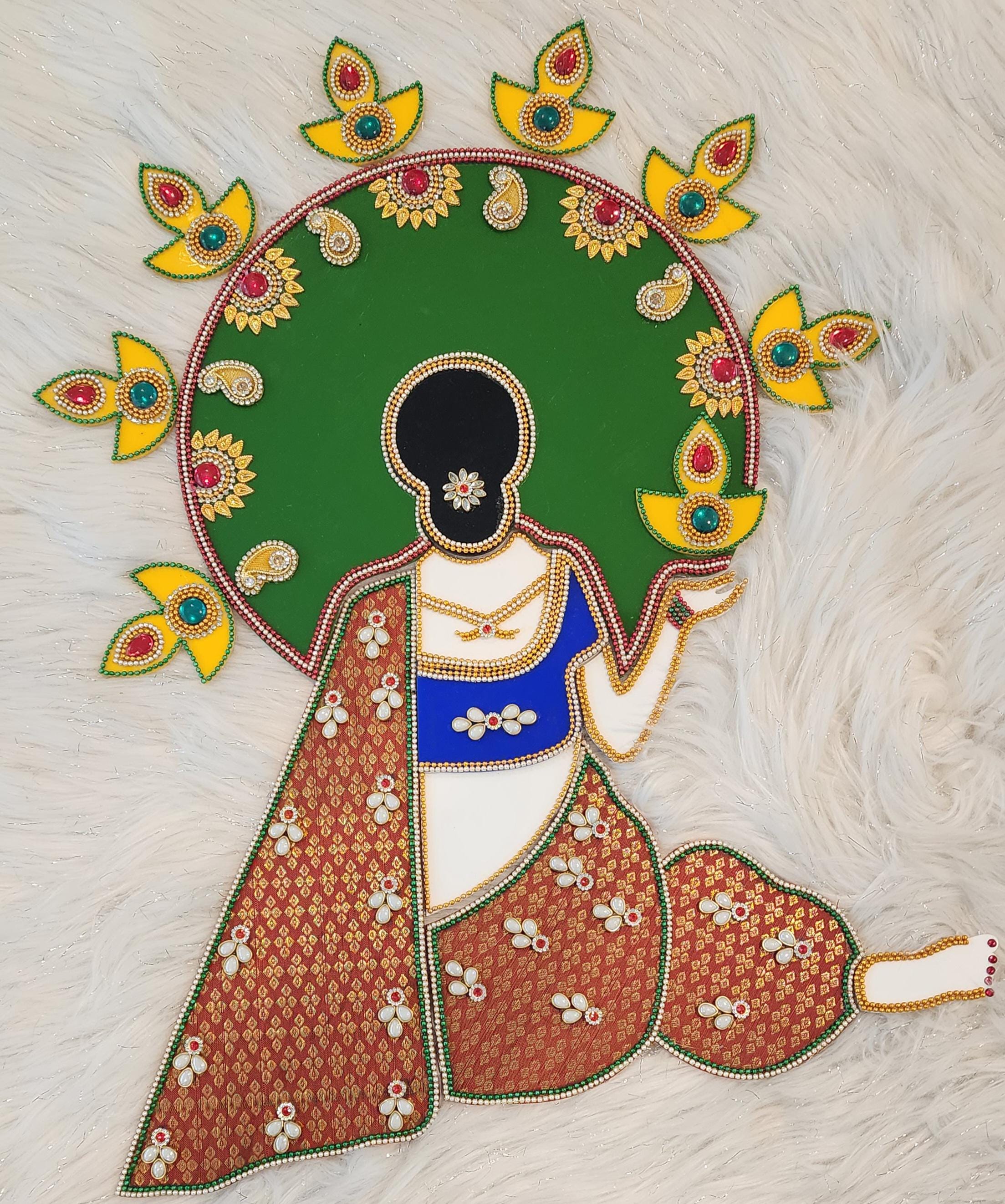 Acrylic Diwali Rangoli - 20 inch - Home Decor Pooja