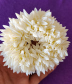 White Jasmine Flower Gajra: Fragrant Indian Wedding Hair Accessory Gajra.