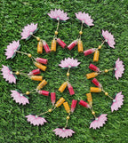 Handmade Lotus Haldi Kumkum Holder: MDF Pooja Favor