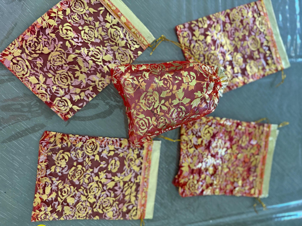 Customizable 5X7 Organza Gift Bags, Elevate Your Gift-Giving Experience Weddings and Special Occasions