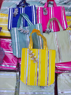 Lehriya Gota Silk Handbag: Traditional Wedding Favor Gift