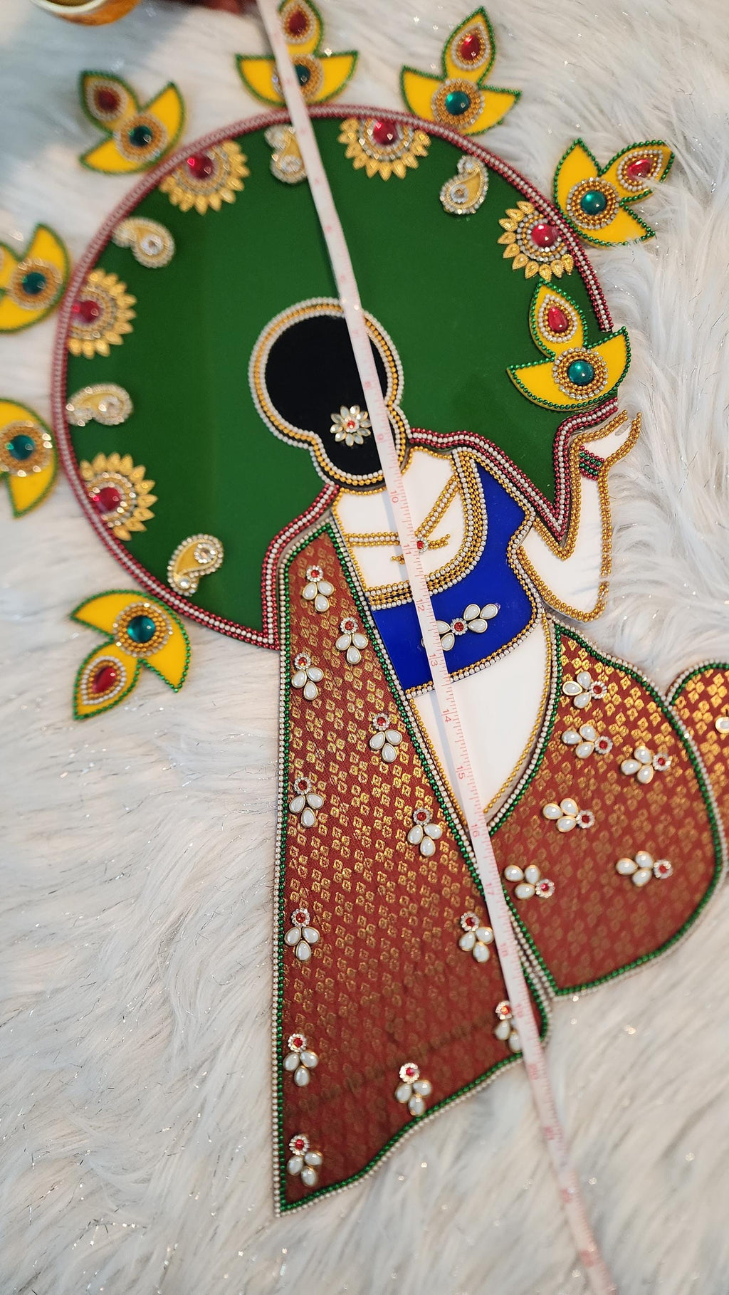 Acrylic Diwali Rangoli - 20 inch - Home Decor Pooja