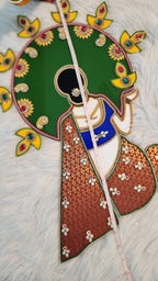 Acrylic Diwali Rangoli - 20 inch - Home Decor Pooja